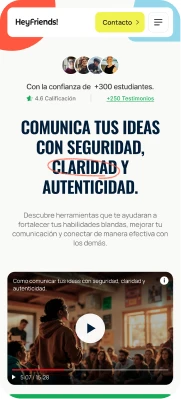 Inicio y desafíos de la web de HeyFriends!